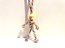 White Female | Rainbow Cord Scrubs | Carer | HCP |  Cleaner | pBuddies ParaCord KeyRing Set