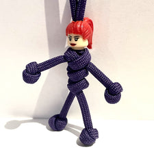 White Female | Purple Cord Scrubs | Carer | HCP |  Cleaner | pBuddies ParaCord KeyRing Set