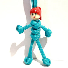 Female | Turquoise Cord Scrubs | Carer | HCP |  Cleaner | pBuddies ParaCord KeyRing Set