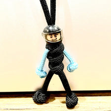 George -  Mercedes F1 Keyring | Petronas Colours | Black Helmet & Visor