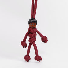 Black Female |  Black Hair | Burgundy Cord Scrubs | Carer | HCP |  Cleaner | pBuddies ParaCord KeyRing Set