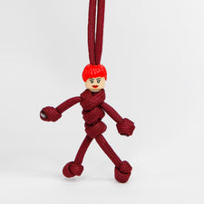 White Female | Burgundy Cord Scrubs | Carer | HCP |  Cleaner | pBuddies ParaCord KeyRing Set