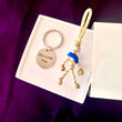 [Gift Set WLY] Queen Elizabeth KeyRing - With Metal Crown In Gold or Platinum
