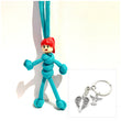 White Female | Turquoise | Angel Attachment | Carer | HCP |  Cleaner | pBuddies ParaCord KeyRing Set