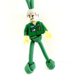 White Male | Green Cord | Green Torso | Various Hair Colours | NHS Paramedic / Ambulance - Hero pBuddies ParaCord KeyRing
