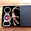 NEW Military Gift Set | Colour Wings | MALE |  ParaTrooper & Bottle Opener KeyRing in Black Gift Box