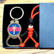 NEW Military Gift Set | Welsh Guards Badge | Red & Black | Bearskin Hat |  Bottle Opener KeyRing in Black Gift Box