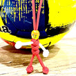 Arsenal FC Keyring | Red & White | MALE | Yellow Head | Various Hair Colours