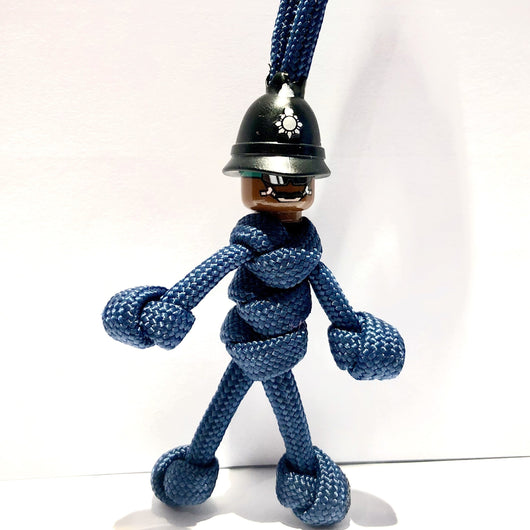 Black Male Police Officer |  Exclusive ParaCord KeyRing