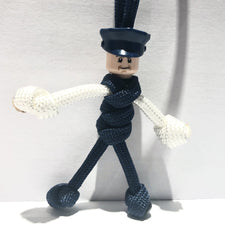 Male Prison Officer | Security Guard Hero pBuddies ParaCord KeyRing