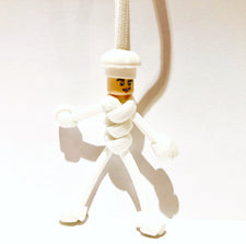 Chef | Cook (MALE) White Toque Hat |  Exclusive ParaCord KeyRing