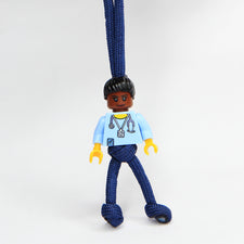 Black Female NHS Midwife / Sister - Exclusive ParaCord KeyRing