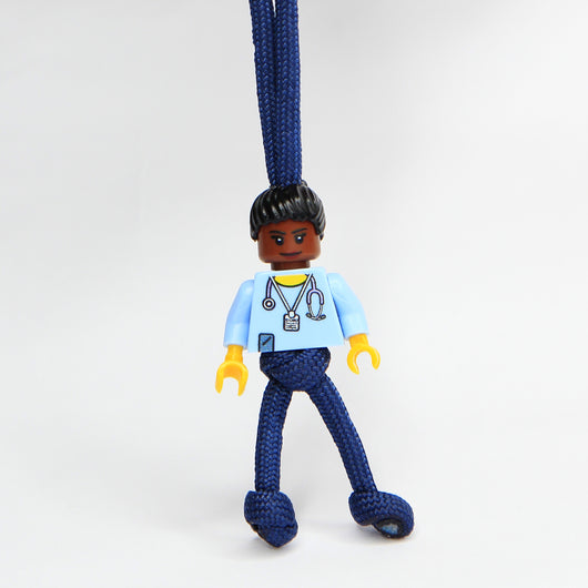 Black Female NHS Midwife / Sister - Exclusive ParaCord KeyRing