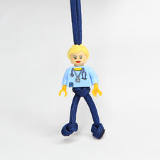 Blonde Female NHS Midwife / Sister - Exclusive ParaCord KeyRing