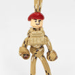 Airborne ParaTrooper | ParaCord KeyRing | MALE | CAMO | MAROON Beret